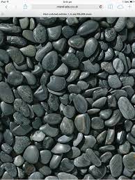 Decomposed granite is the least expensive way to pave a patio, walkway, or driveway.dg provides a natural, rustic look and is available in subtle hues of gray, tan and brown. Grey Black Pebbles Garden Design Garden Pebbles Black Pebbles Garden Pebbles Landscaping