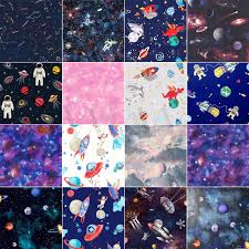 Comments for the glows in the dark wallpaper. Kids Cosmic Space Planets Wallpaper Glow In The Dark Glitter More Ebay