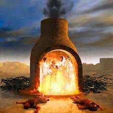 The 3 Hebrews Shadrach Meshach And Abednego Thrown Into The Fiery Furnace By King Nebuchanezzar They Are Arte Da Biblia Arte Biblica Papel De Parede Cristao