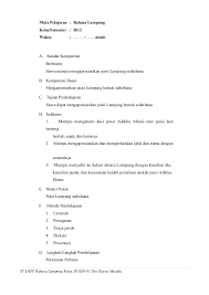 Mapel ilmu pengetahuan alam/ ipa kelas 8 smp semester 1 mencakup bab : Soal Bahasa Lampung Kelas 10 Rismax