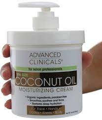 Benefits of coconut oil for hair. Amazon Com Advanced Clinicals Coconut Oil Cream Spa Size 16oz Moisturizing Cream Coconut Oil For Face Hands Hair 16oz Body Gels And Creams Beauty