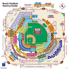 Busch Stadium Seat Map Map 2018