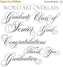 Graduation Word Art Photo Overlays Graduation Expressions Etsy Graduation Words Fancy Cursive Fancy Cursive Fonts