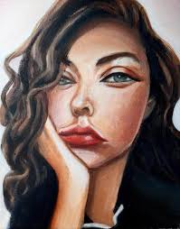 Painting a jar of pickles in oils