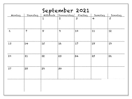 Monatskalender juni 2021 online und zum ausdrucken/download. Kostenlos Druckbar September 2021 Kalender Zum Ausdrucken In Pdf Word