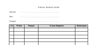 Katakan halo saat anda berkunjung b. Contoh Buku Jurnal Harian Guru Gatra Guru