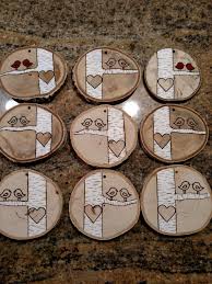 Couple S Ornament Love Birds Ornament Personalized With Initials Great 5th Anniversary Gift Baumscheiben Gestalten Basteln Mit Holz Und Brandmalerei