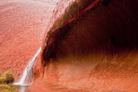 A rare wonder of nature. Waterfalls On Uluru A Rare Sight Amusing Planet