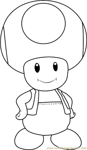 Kids love filling the coloring sheets of super mario with vibrant colors. Toad Coloring Page For Kids Free Super Mario Printable Coloring Pages Online For Kids Coloringpages101 Com Coloring Pages For Kids