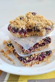 Skinny Blueberry Crumble Bars Yummy Healthy Easy Blueberries, greek yogurt, honey and lemon juice is all you need to whip up this treat.