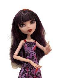 Monster High Elissabat Ghoul Fair Doll With Dress Vampire Purple Draculaura  | eBay
