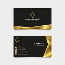 Black And Gold Business Cards Background Modern Golden Business Card With Black Background Event Planning Business Cards Event Planning Business Logo Modern Business Cards