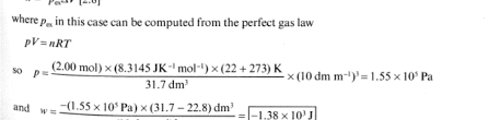 The equation for the ideal gas law is: 2
