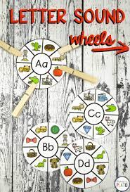 Letter Sound Wheels Alphabet Activity Playdough To Plato Letter Sound Activities Alphabet Centers Letter Sounds