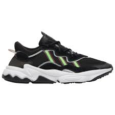 Adidas Black And Green Running Shoes Adidas Originals Ozweego Casual Running Shoes Black Solar Green Onix Adidas Originals Ozweego Cas Casual Running Shoes Black Running Shoes Running Shoes