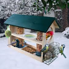 Vogelfutterhaus bauanleitung und materialliste bei henkelhaus.de (woodworking garden) article by liza fish. Vogelfutterhaus Deluxe 8 In 1 Bird House Bird Feeders Bird House Kits