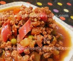 Ground Pork Menudo Filipino Style Recipe Ground Pork Recipes Pork Recipes Easy Pork Recipes