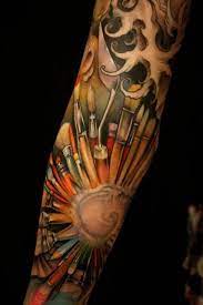 30 Creative Tattoos For Artists Jeff Gogue Creative Tattoos Pencil Tattoo