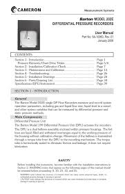 barton 202e differential pressure recorder manualzz com