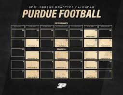 Purdue Releases Full 2021 Spring Practice Schedule