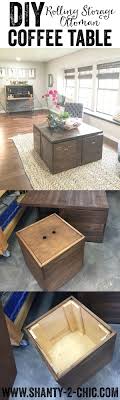 Diy Rolling Storage Ottoman Coffee Table Diy Storage Ottoman Coffee Table Diy Furniture Projects Diy Storage Ottoman