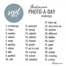 September Photo Of The Day Challenge Photography Challenge Photo Challenge Instagram 30 Days Photo Challenge
