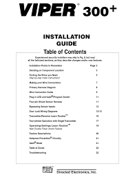 ℹ️ viper car alarm manuals are introduced in database with 122 documents (for 79 devices). Viper 300 Installation Manual Pdf Download Manualslib