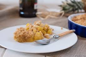Crumble D Ananas Coco Et Rhum Au Fil Du Thym Recette Crumble Ananas Crumble Ananas