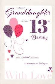 · lucky thirteen looks good on . For A Special Granddaughter On Your 13th Birthday Card Pink Dress Cards Http Www Amazon Co Uk D Happy 13th Birthday Happy Birthday Baby Girl Birthday Cards