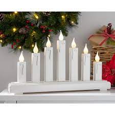 Wireless led christmas candles with remote control: Pre Lit Candle Wooden Bridge Christmas Decoration Led Candle Lights We R Christmas
