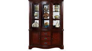 Amazon's choice for china hutch cabinet for dining room. Granby Merlot Reddish Brown 2 Pc China Cabinet Formal