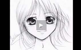 بالفيديو تعلم رسم الانمي بقلم الرصاص art female sketch female
