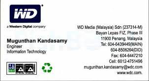 Search opencorporates for wd media (malaysia) sdn. Wd Media Malaysia Sdn Mugunthan Kandasamy Business Card Directory In Malaysia Business Card Directory In Malaysia