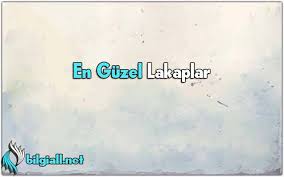 En Guzel Lakaplar Karizmatik havalı nikler ve isimler.