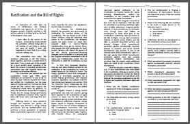 This question is designed to make students think qualitatively about the relationship between current, resistance, and power. Ratification And The Bill Of Rights Reading With Questions Student Handouts