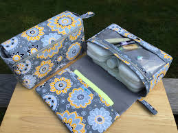 Flower Medallions Diaper Bag Nappy Bag Organizer Yellow And Grey Diaper Clutch Baby Shower Gift For New Parents