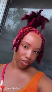 Red Locs to Purple Locs