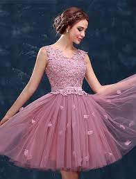 Robes de soiree fille 12 ans. Des Robes Soirees Pour Les Jeunes Filles 2017 Pink Homecoming Dress Modest Homecoming Dresses Homecoming Dresses