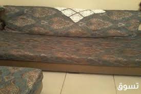 كنب فيروزي اربع قطع بدون زاوية مع دولاب كبير الحالة مستخدم قسم الأثاث Home And Garden Furniture Home