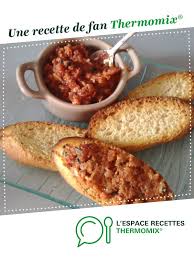 Caviar De Tomate Et Jambon Cru Recette Caviar De Tomates Recette Recette Apero Thermomix