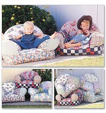 m9665 kid chairs home decorating mccall s patterns kids comfy chair kids chairs mccalls sewing patterns