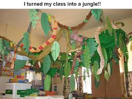 This Teacher Went All Out And Turned Her Classroom Into A Full Out Jungle Kudos Klassenzimmer Themen Klassenzimmer Gestalten Thema Regenwald