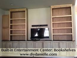 However, this is a complicated project that will take you a weekend to complete, and it's more suitable for someone with experience in woodworking. Diy Mdf Bookshelves For An Entertainment Center Diy Danielle