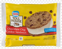 With 190 calories and 4 grams of protein, it's surprisingly not that bad for you. Toll House Ice Cream Sandwich Calories 5 Chocolate Chip Cookie Sandwich Toll House Hd Png Download 1800x1800 4763617 Pngfind