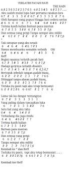 Check spelling or type a new query. Not Dan Lirik Lagu Not Angka Dan Lirik Lagu The Rain Terlatih Patah Hati