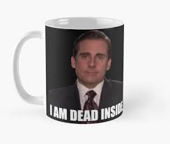 Caneca The Office Frase Michael Scott Im Dead Inside No Elo7 Quero Personalizar 13f6d57