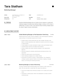 Working on your resume for a marketing manager position? Marketing Manager Resume Writing Guide 12 Templates 2020