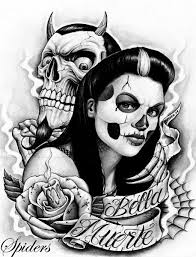 Bella Muerte Lowrider Tattoo Tattoo Artists Chicano Art