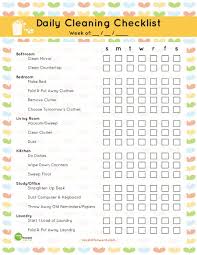 Free Printable House Cleaning Checklist For Maid Free