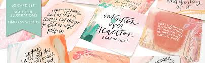 Quotes + embellishments (stickers, paper bits, etc. Affirmation Cards For Women Beautifully Illustrated Inspirational Cards With Positive Affirmations To Help With Gratitude Mindfulness Daily Encouragement And Self Care Casey Wiegand Paper Peony Press 9781952842177 Amazon Com Books